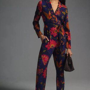Farm x Anthropologie Tie Waist Jumpsuit